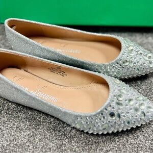 Lauren Lorraine Silver Women's Flats Shoes Size 5.5